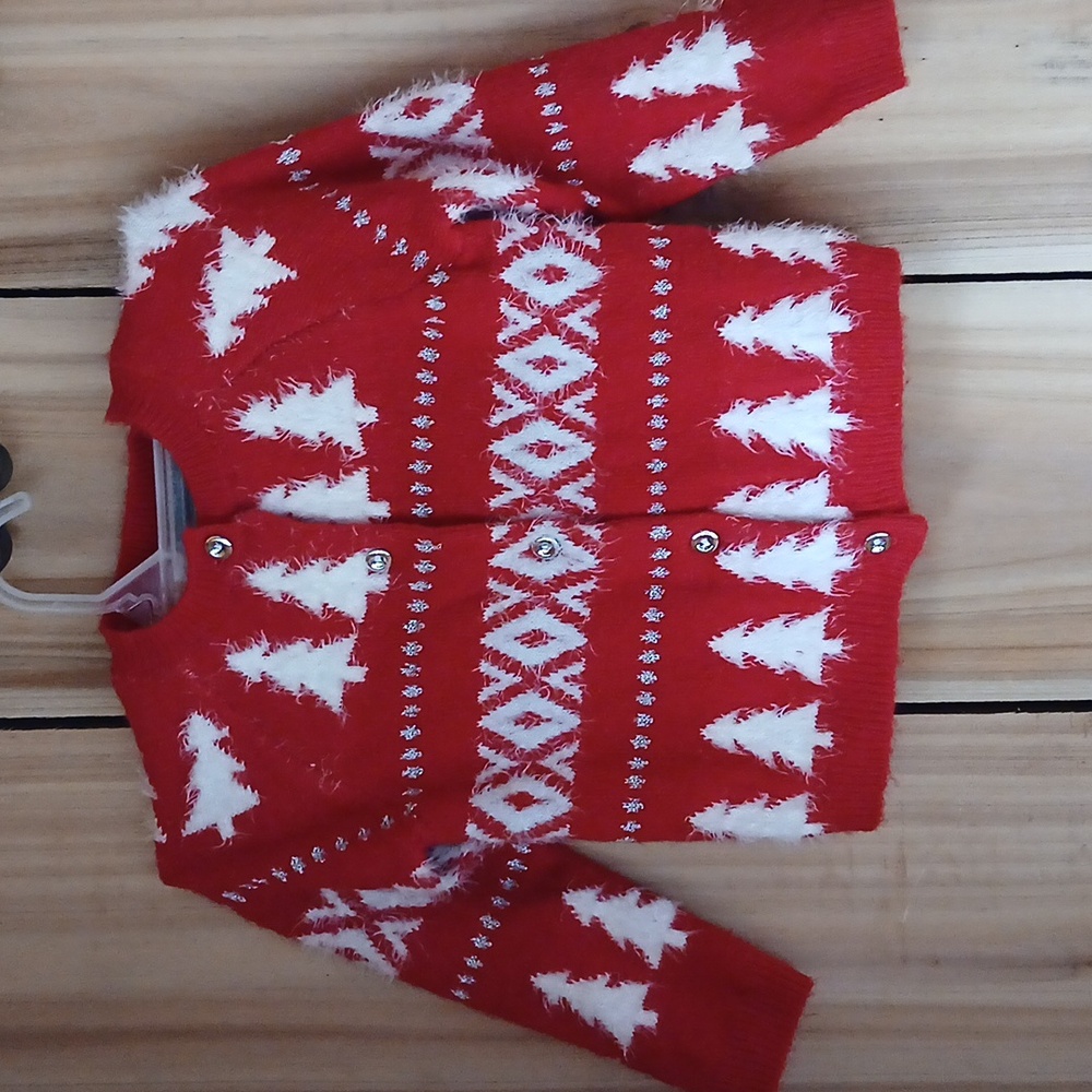 Cynthia Rowley Festive Red and White Kids Jacket